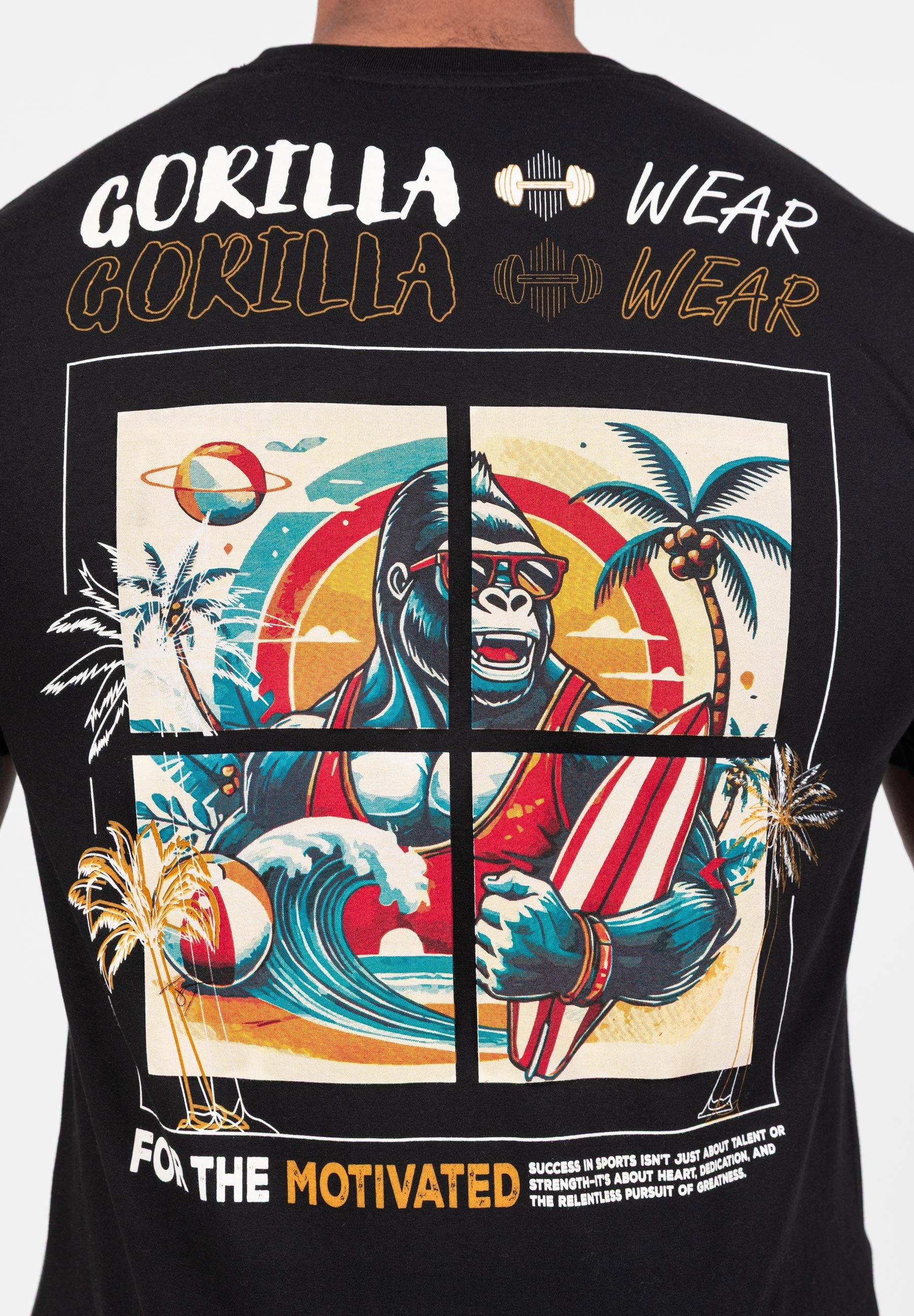 Gorilla Wear Santa Cruz T-shirt - Zwart