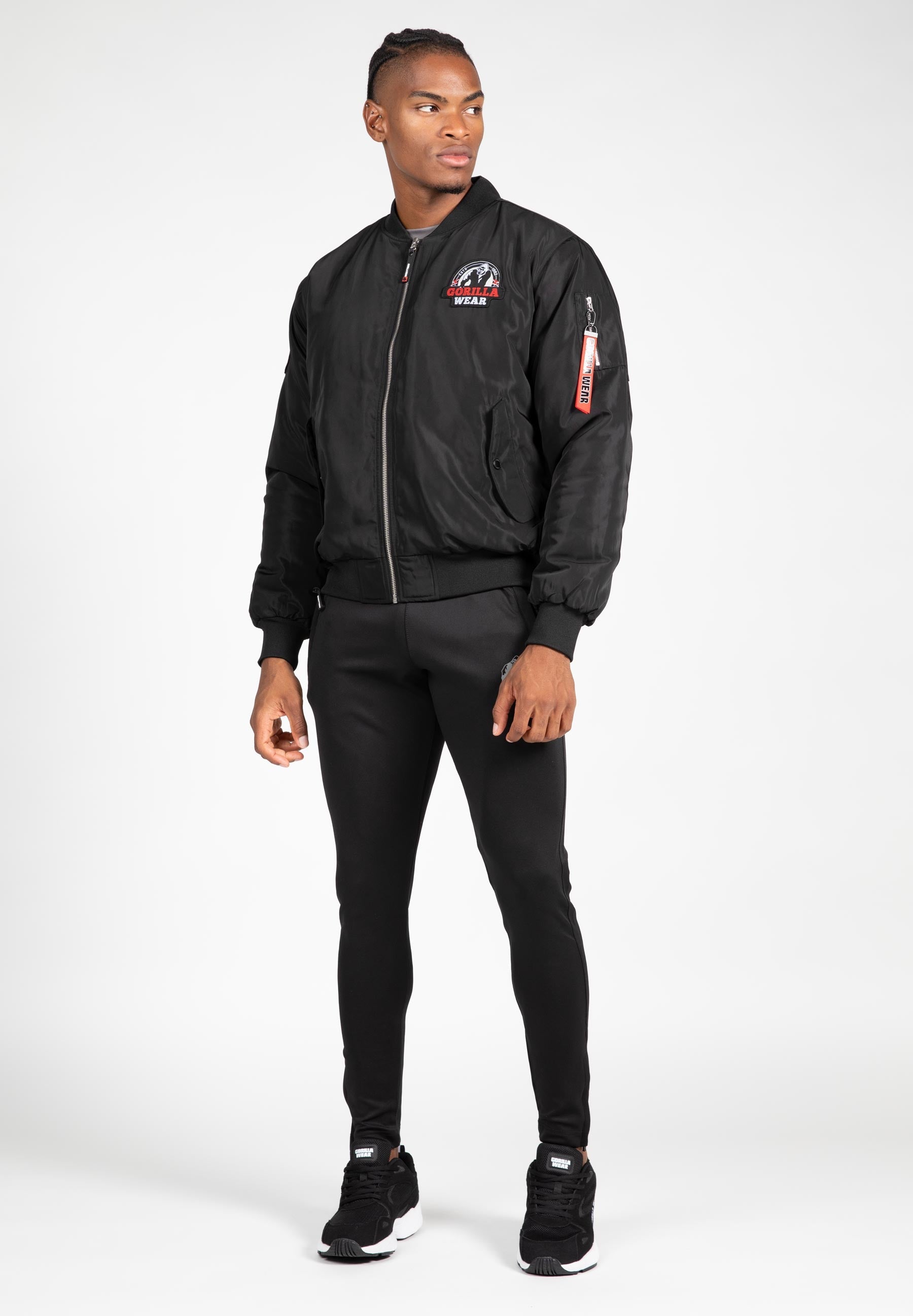 Gorilla Wear Covington Bomber Jacket - Zwart