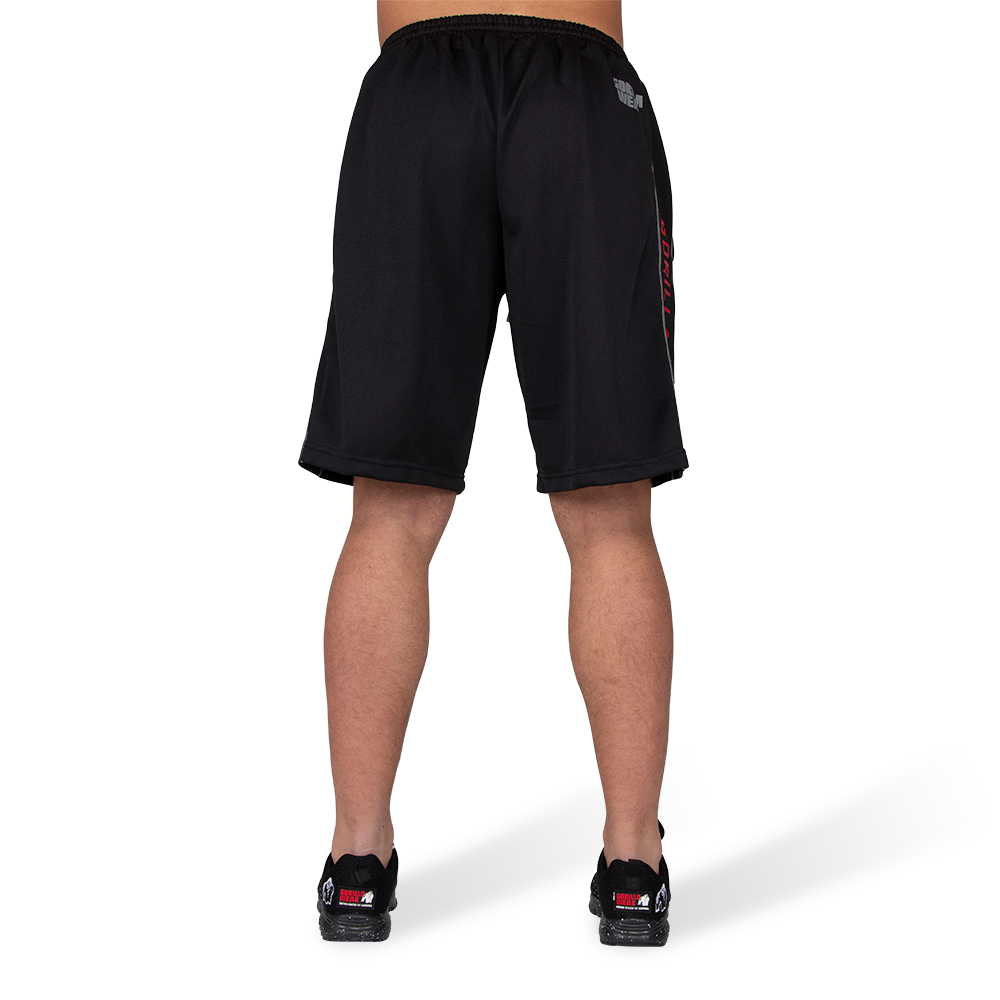 Gorilla Wear Functional Mesh Shorts - Zwart/Rood