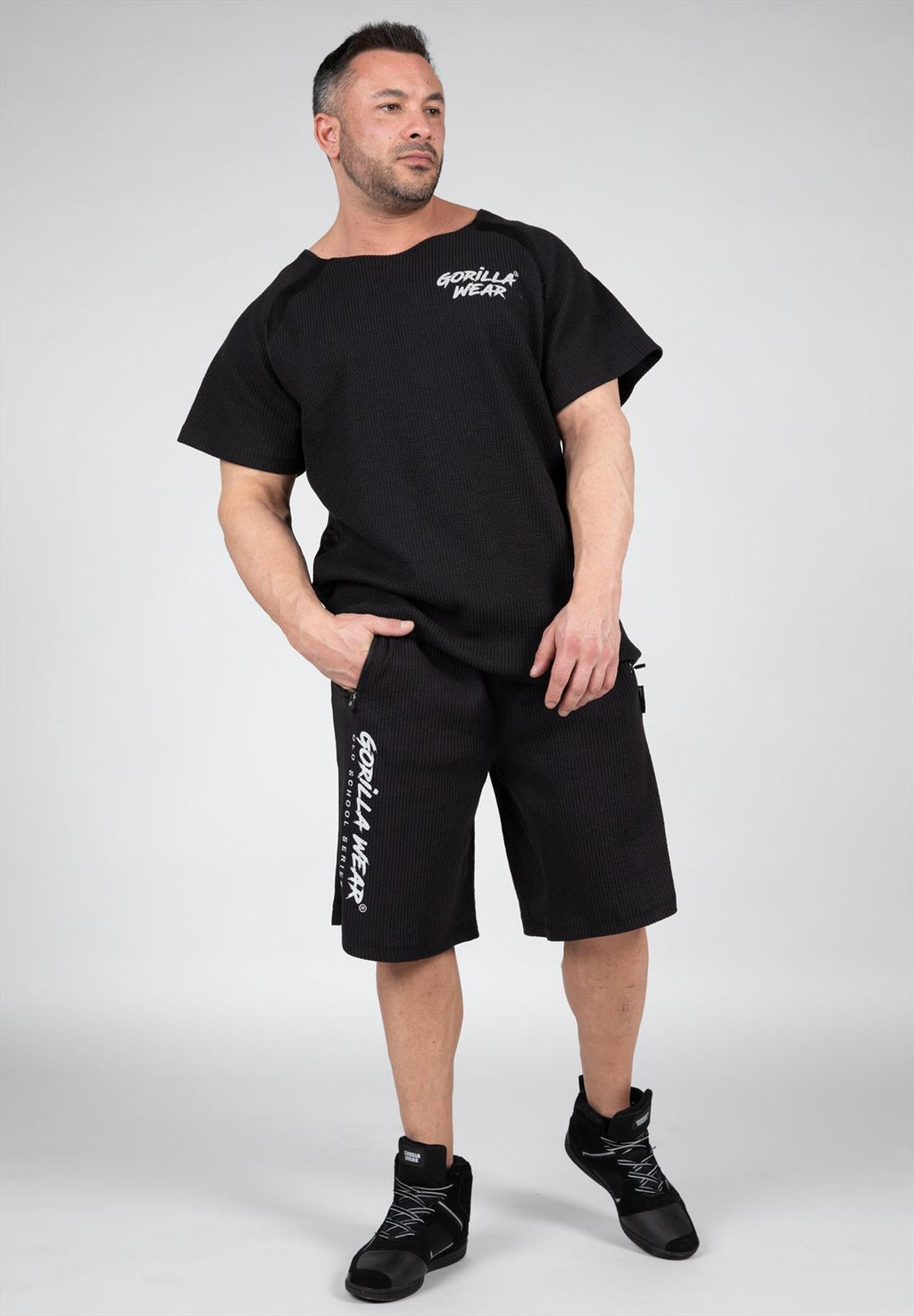 Gorilla Wear Augustine Old School Shorts - Zwart
