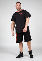 Gorilla Wear Augustine Old School Shorts - Zwart/Rood