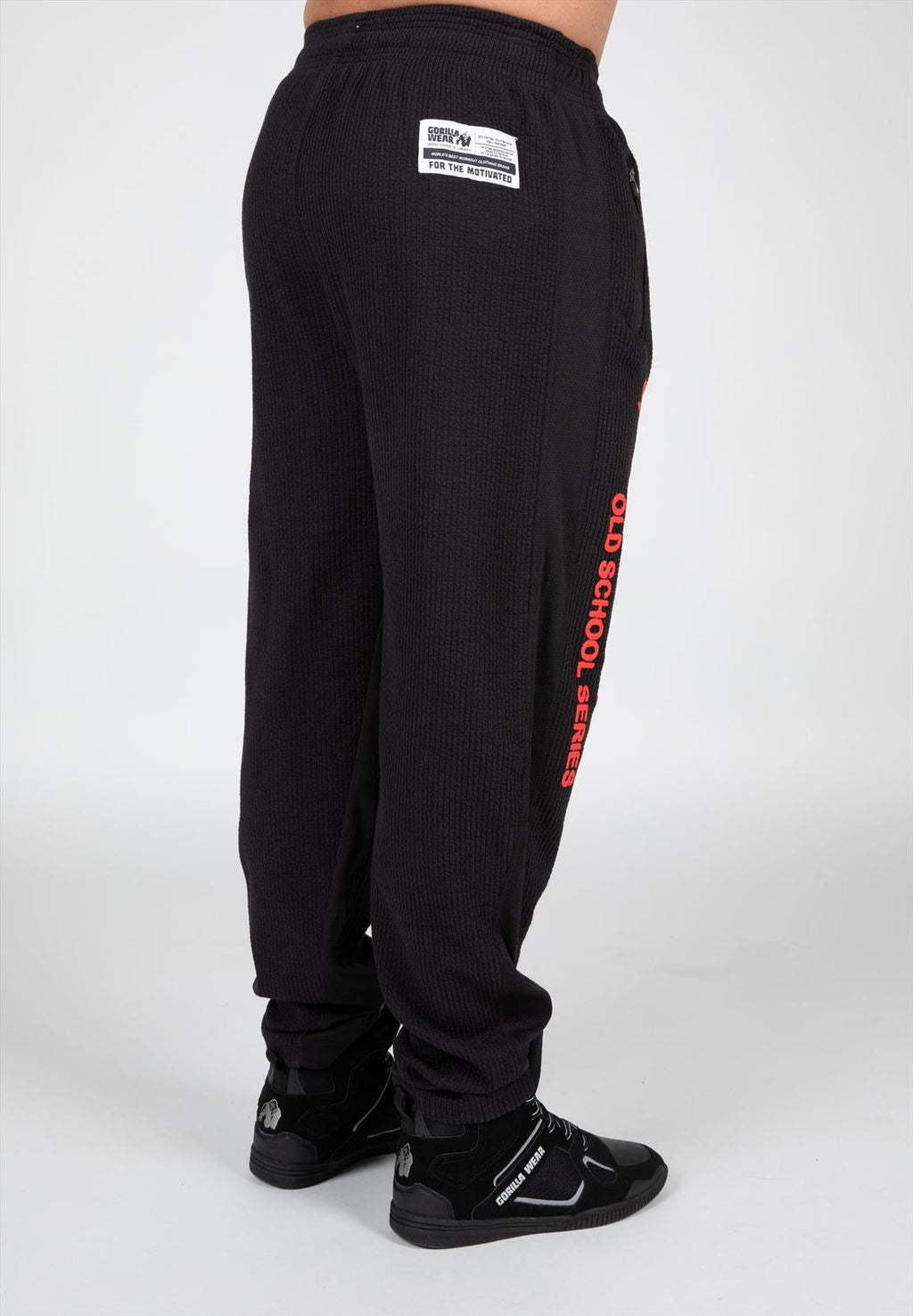 Gorilla Wear Augustine Old School Trainingsbroek - Zwart/Rood