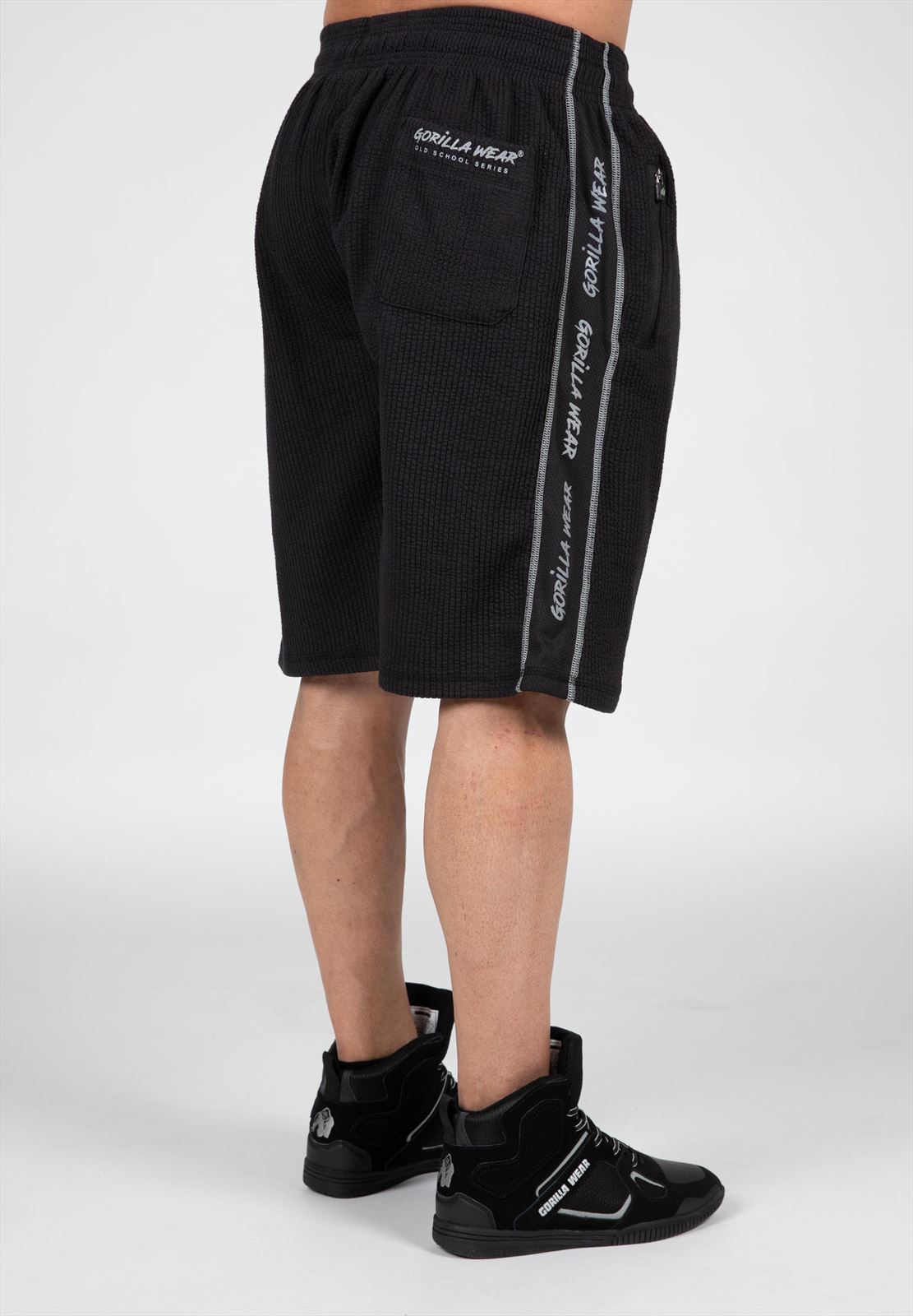 Gorilla Wear Buffalo Old School Workout Shorts - Zwart/Grijs