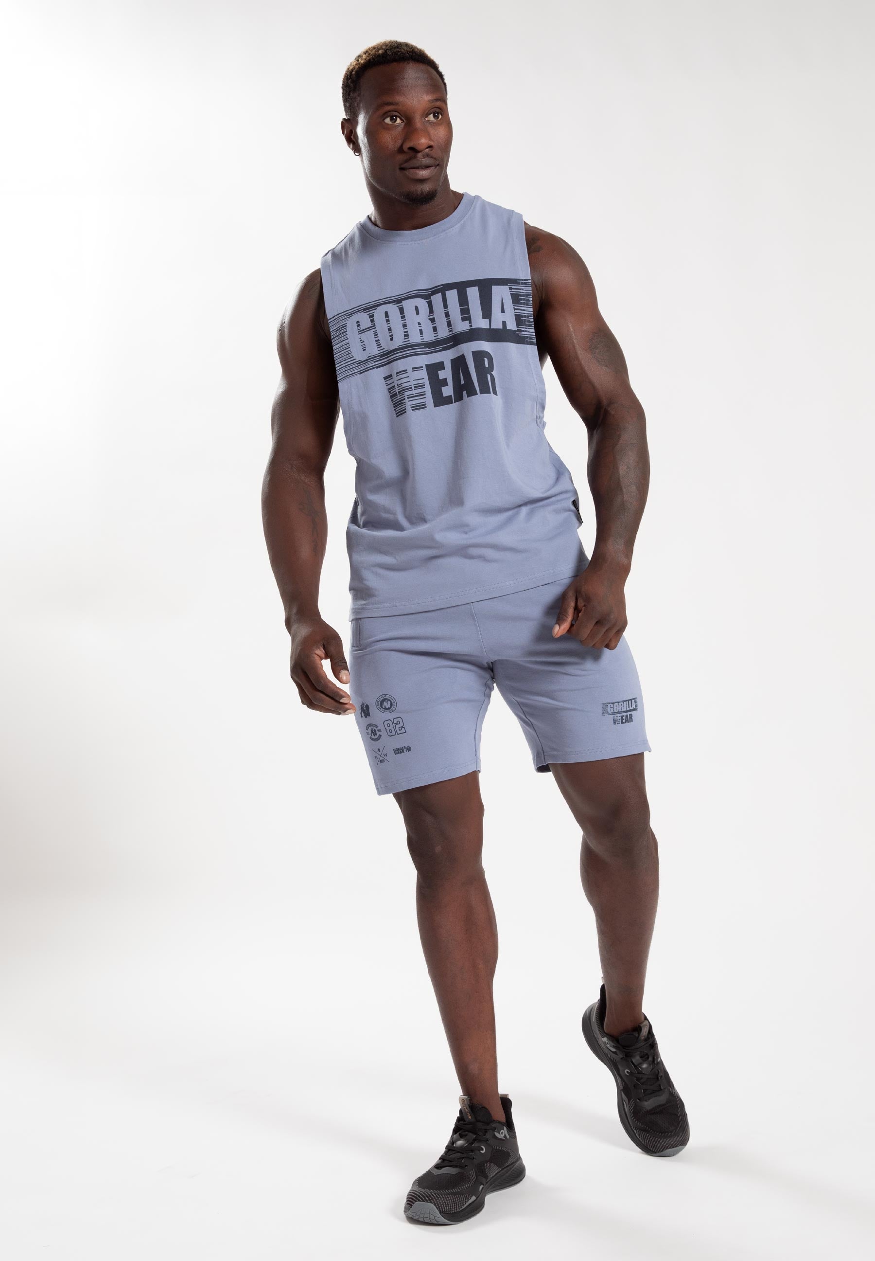 Gorilla Wear Lopez Shorts - Stonewash Blauw