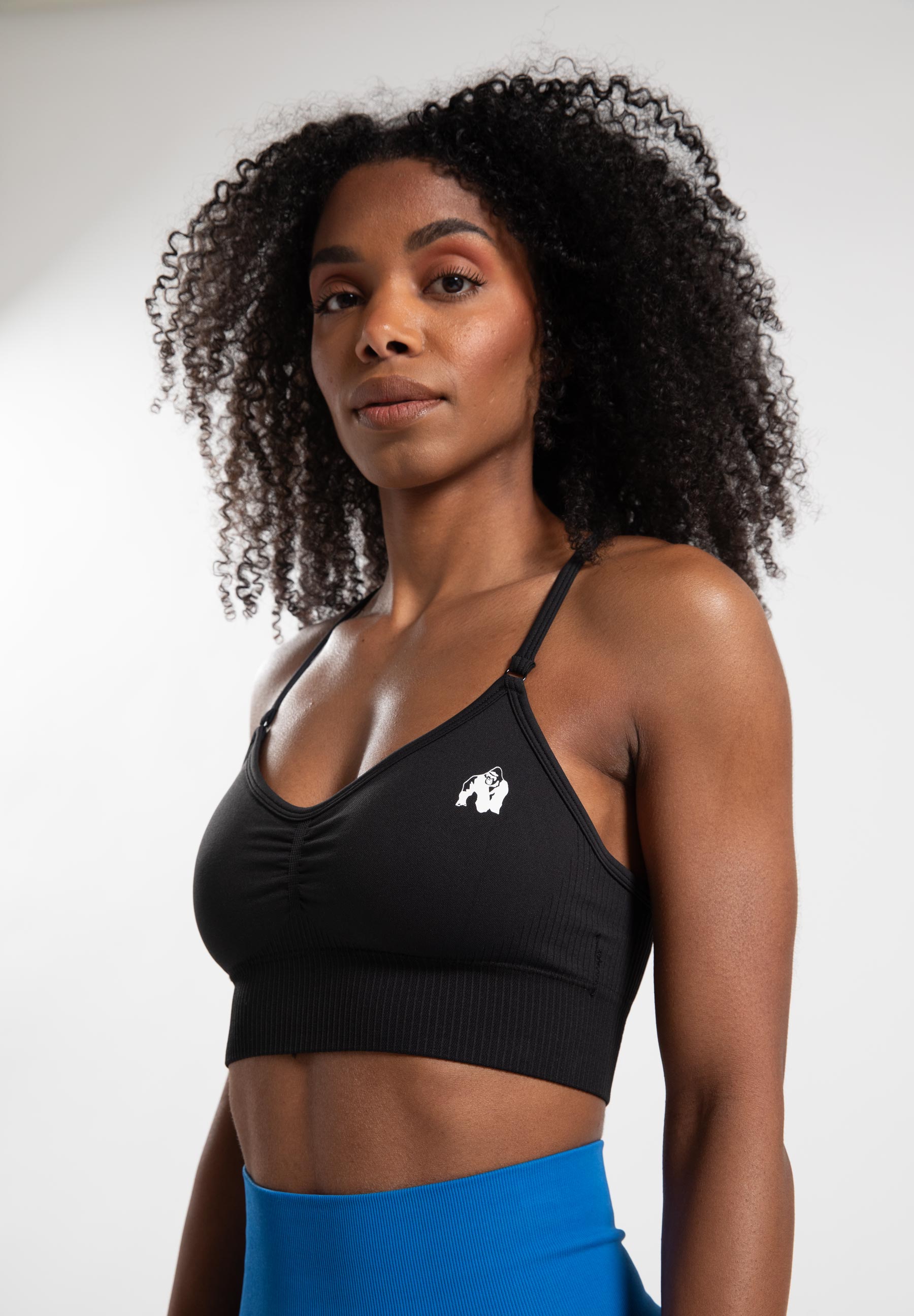 Gorilla Wear Olivia Seamless Sportbeha - Zwart