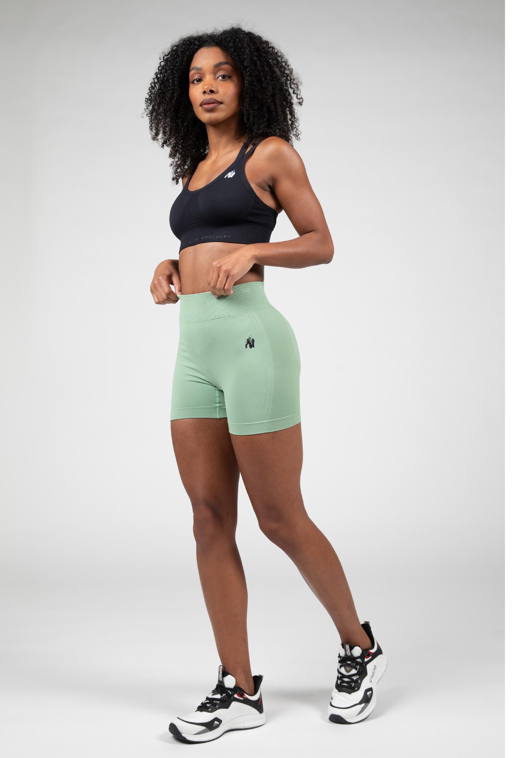Gorilla Wear Whitney Seamless Sportbeha - Zwart