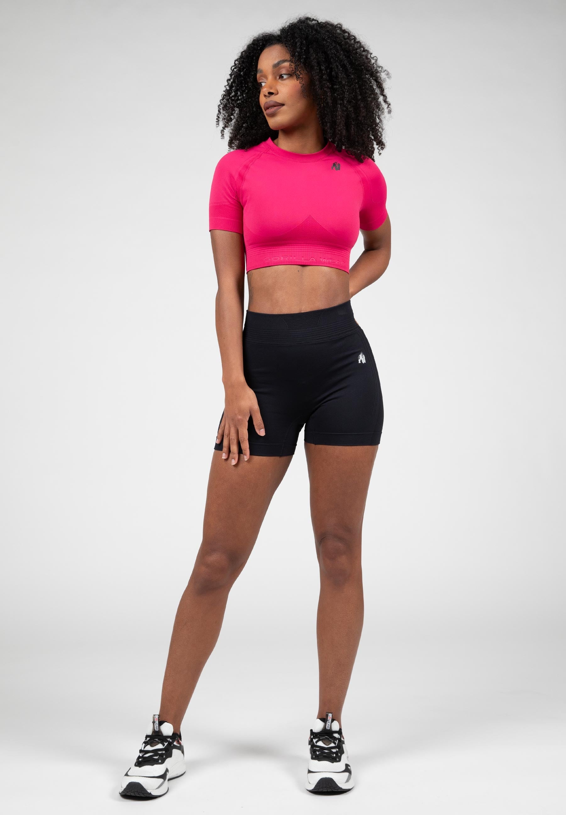 Gorilla Wear Whitney Seamless Crop Top - Roze