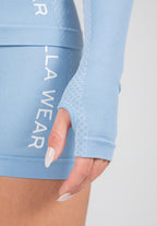 Gorilla Wear Selah Seamless Longsleeve - Lichtblauw