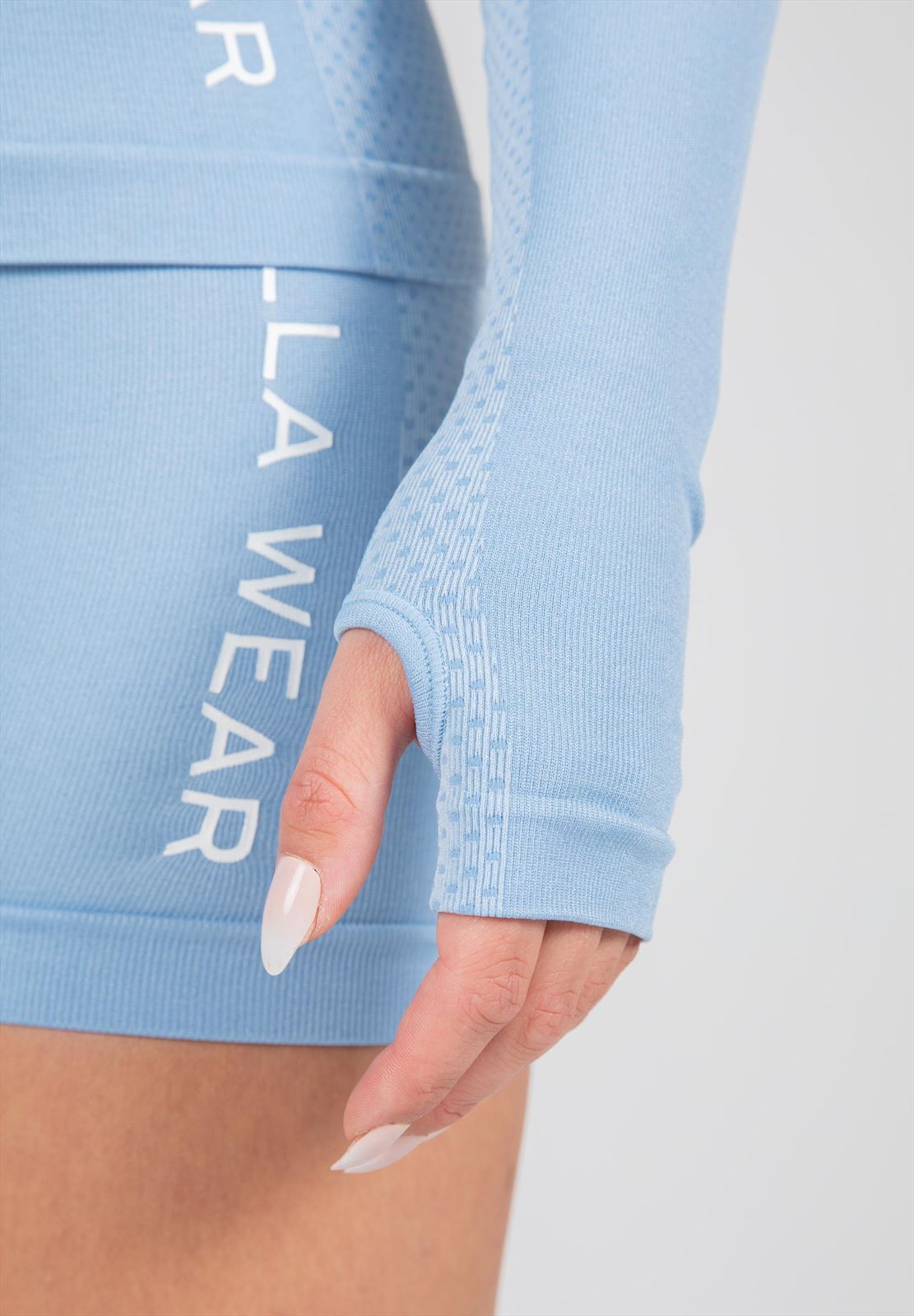 Gorilla Wear Selah Seamless Longsleeve - Lichtblauw