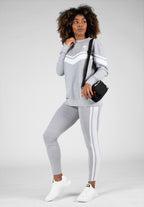 Gorilla Wear Hailey Oversized Sweater - Grijs Gemeleerd
