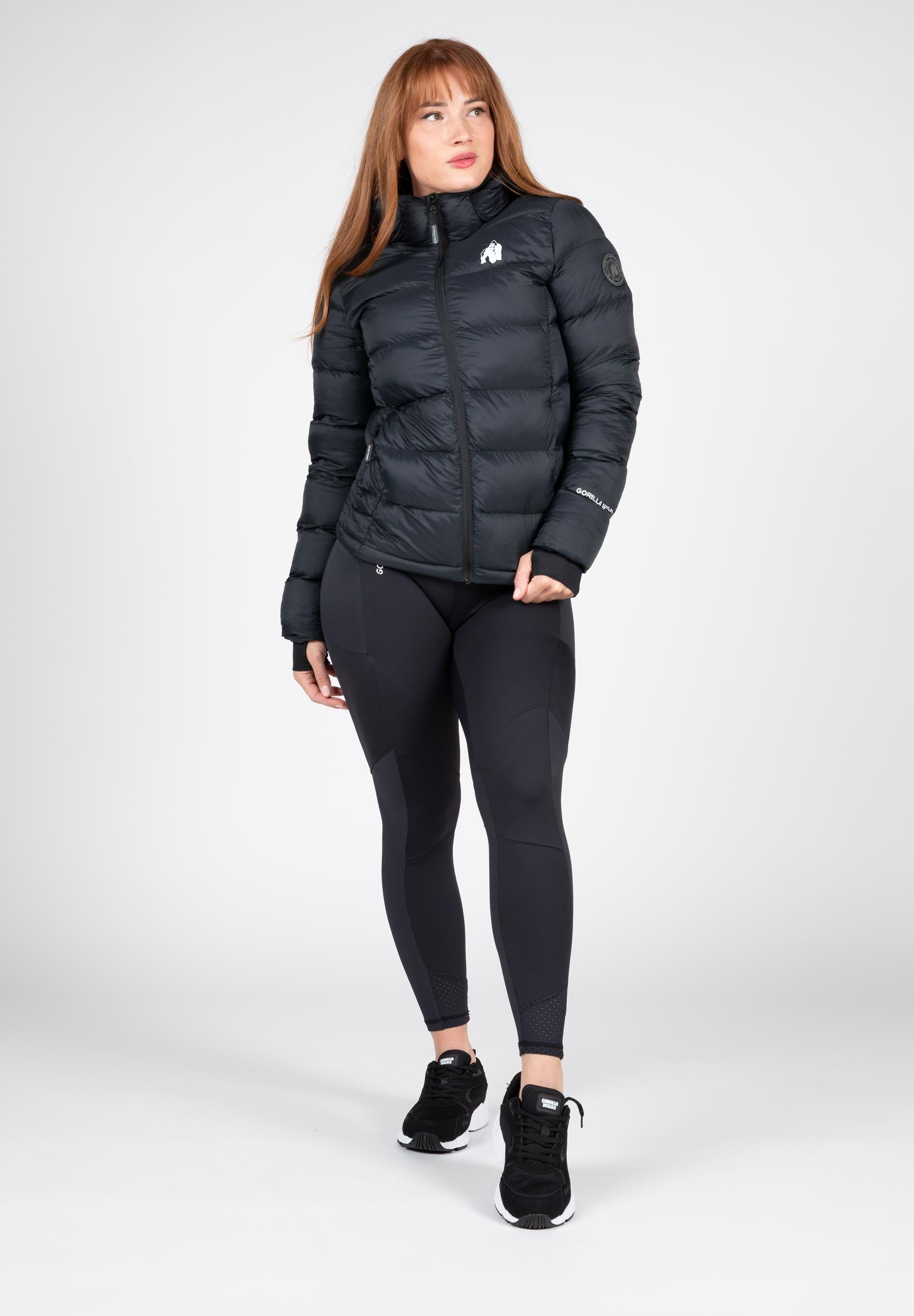 Gorilla Wear Rachel Puffer Jas - Zwart