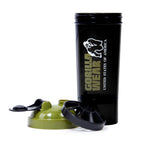 Gorilla Wear Shake Beker - 500 ml - Zwart/Legergroen