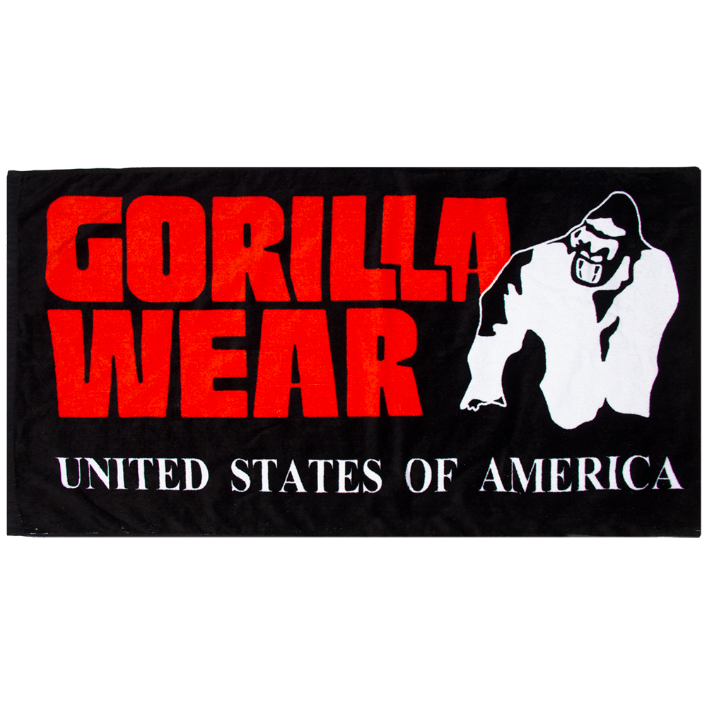 Gorilla Wear Functional Gym Towel - handdoek - Zwart/Rood
