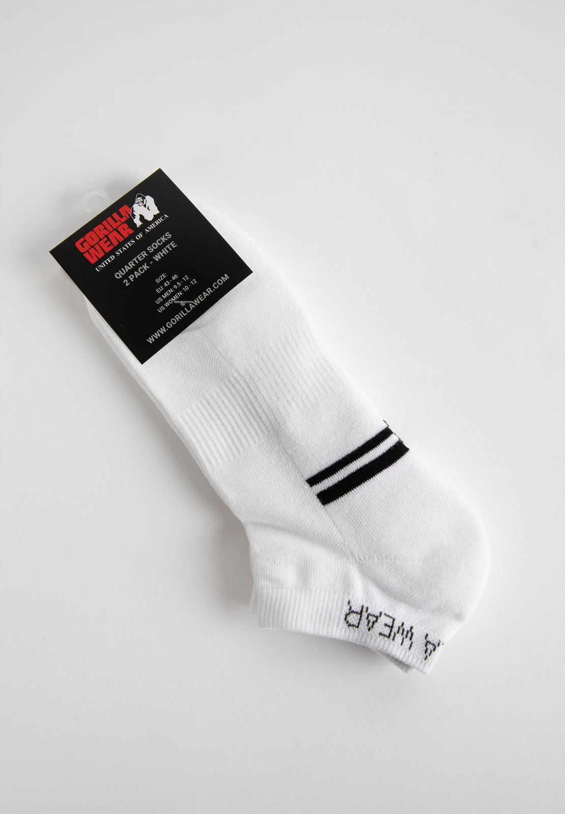 Gorilla Wear Quarter Sokken 2-Pack - Wit