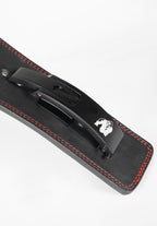 Gorilla Wear Halterriem - 4 Inch Premium Leather Lever Belt - Zwart