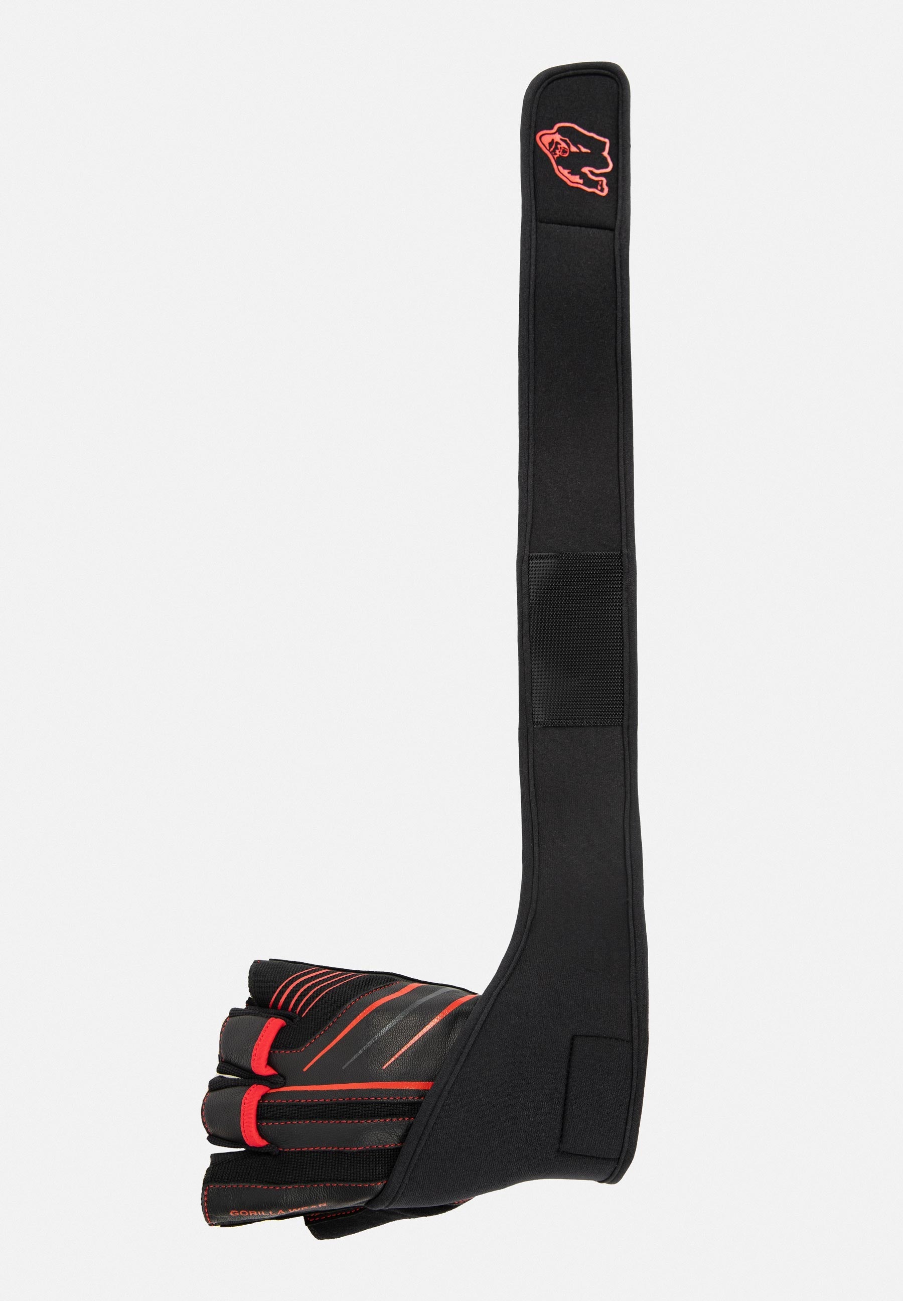 Gorilla Wear Dallas Wrist Wrap Handschoenen 2.0 - Zwart/Rood