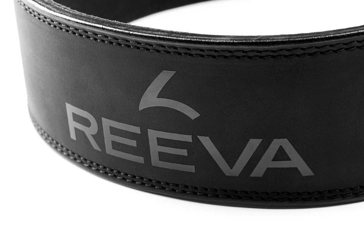 Reeva Leren Powerlifting Riem - Zwart