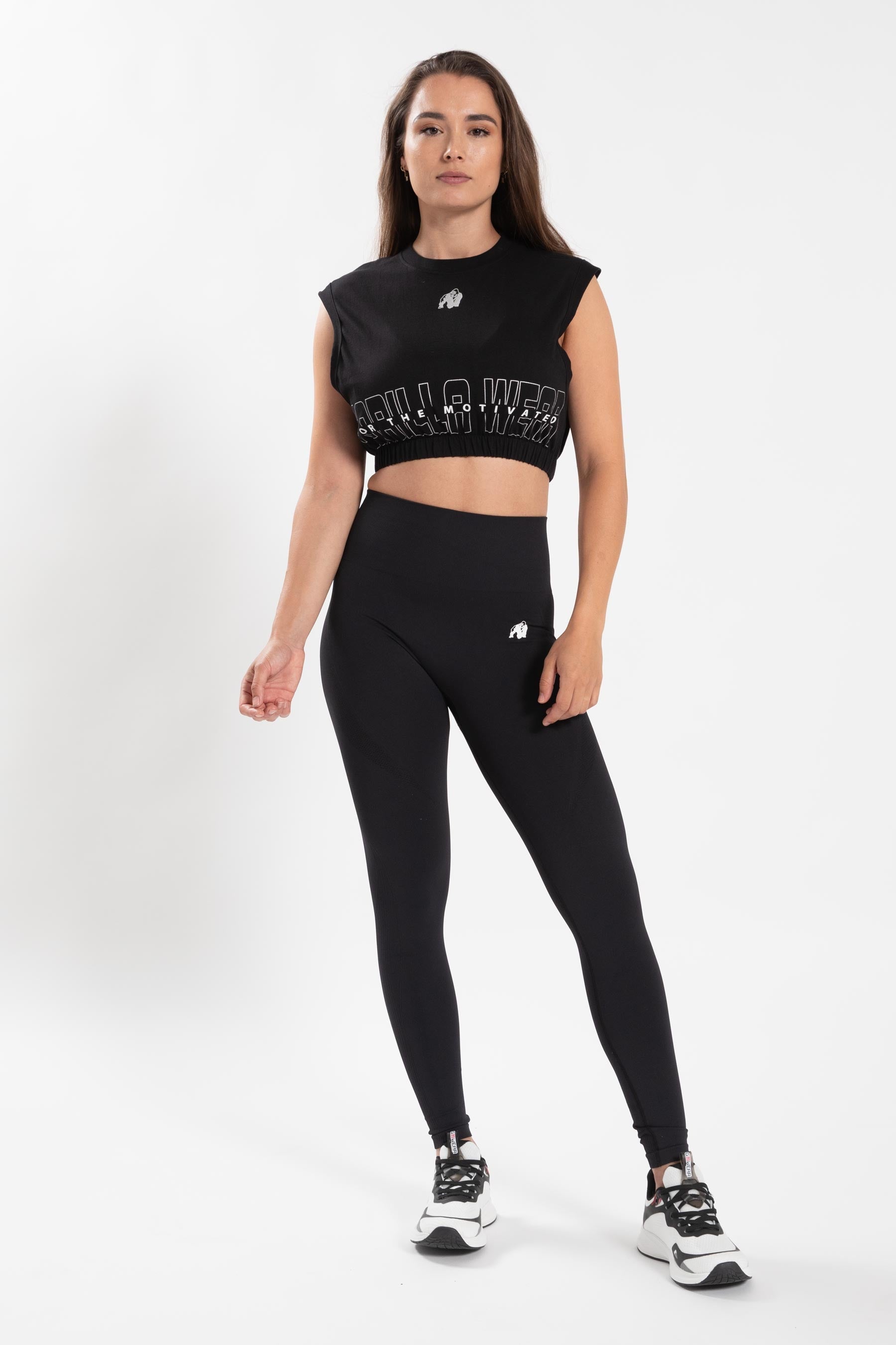 Gorilla Wear Albion Oversized Crop Top - Zwart