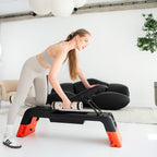 HMS Fitness Verstelbare Fitness Step Pro - Aerobic Stepper - Zwart/Oranje