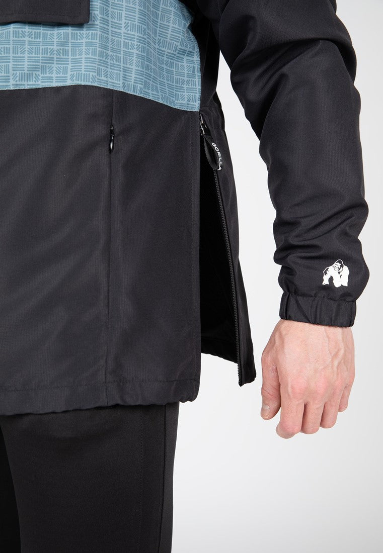 Gorilla Wear Bolton Windbreaker - Unisex Anorak - Zwart