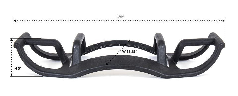 Bosu Helm / Push-Up Bar - Zwart