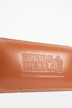Gorilla Wear Halterriem - 6 Inch Padded Leren Lifting Belt - Bruin