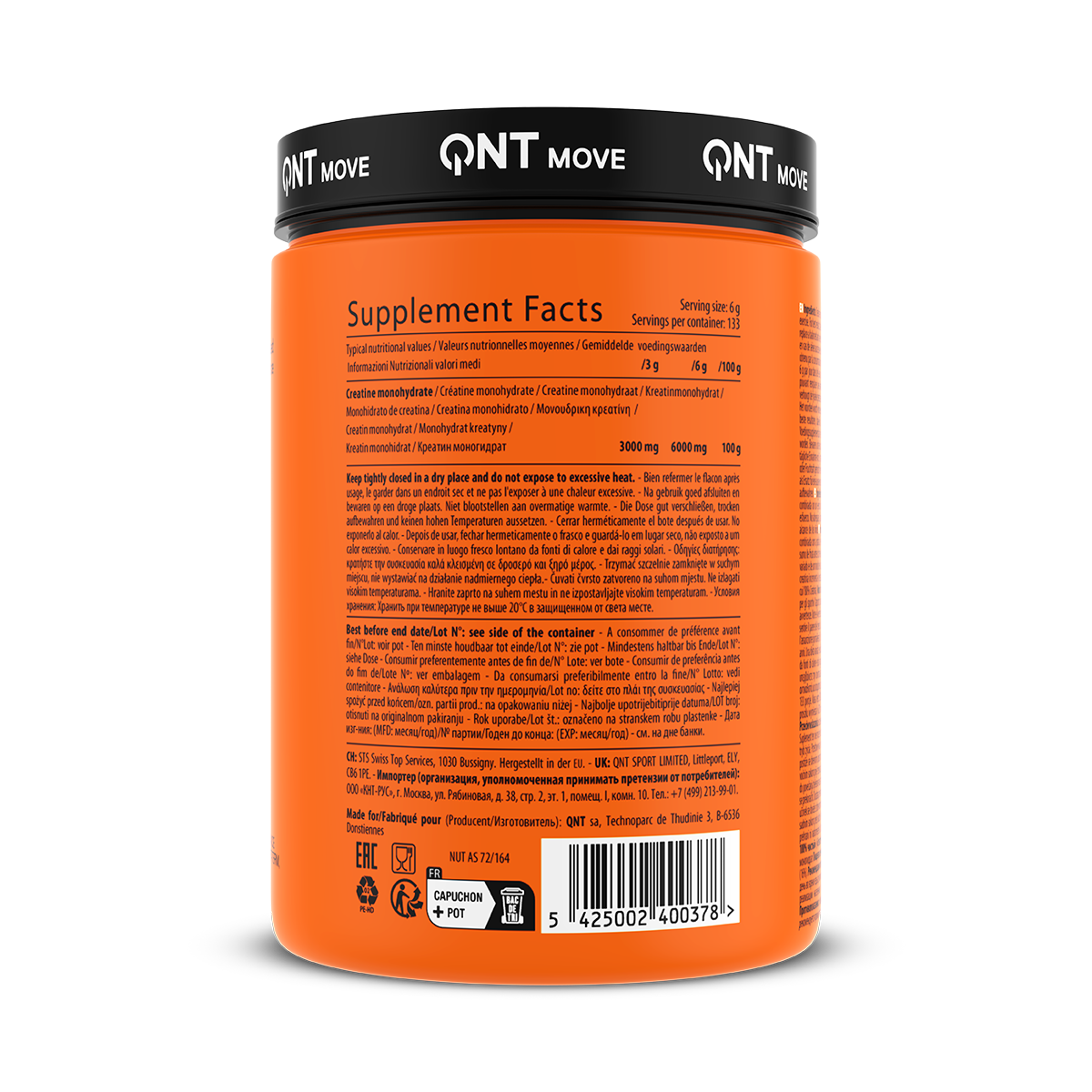 QNT Creatine Monohydrate - 800 gr
