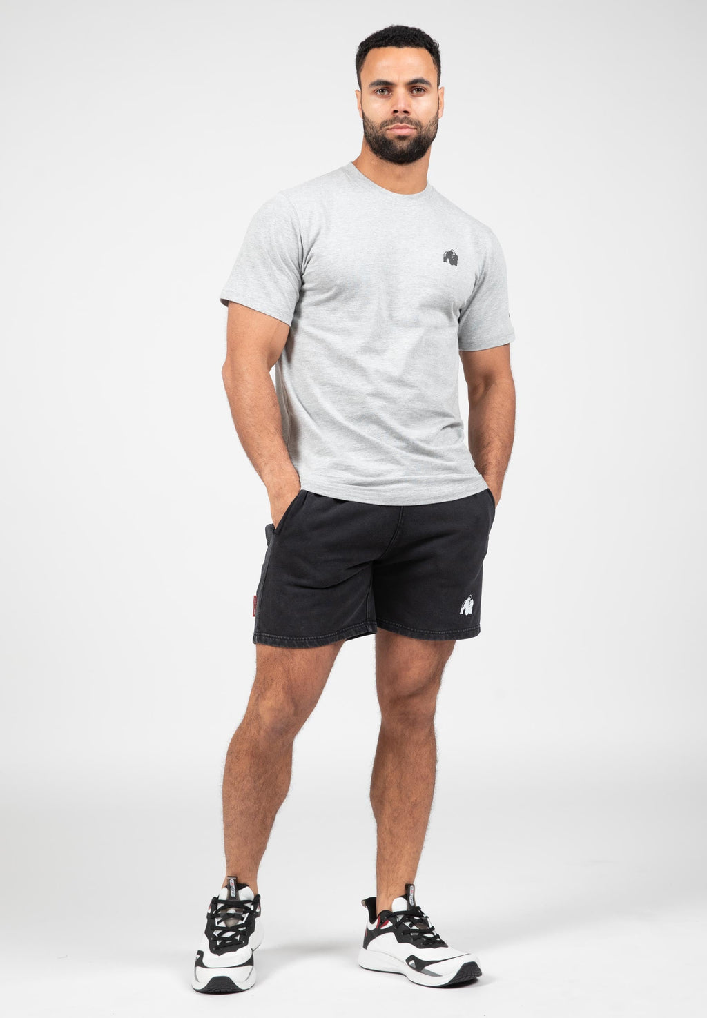 Gorilla Wear Curtis Sweat Shorts - Washed Grijs