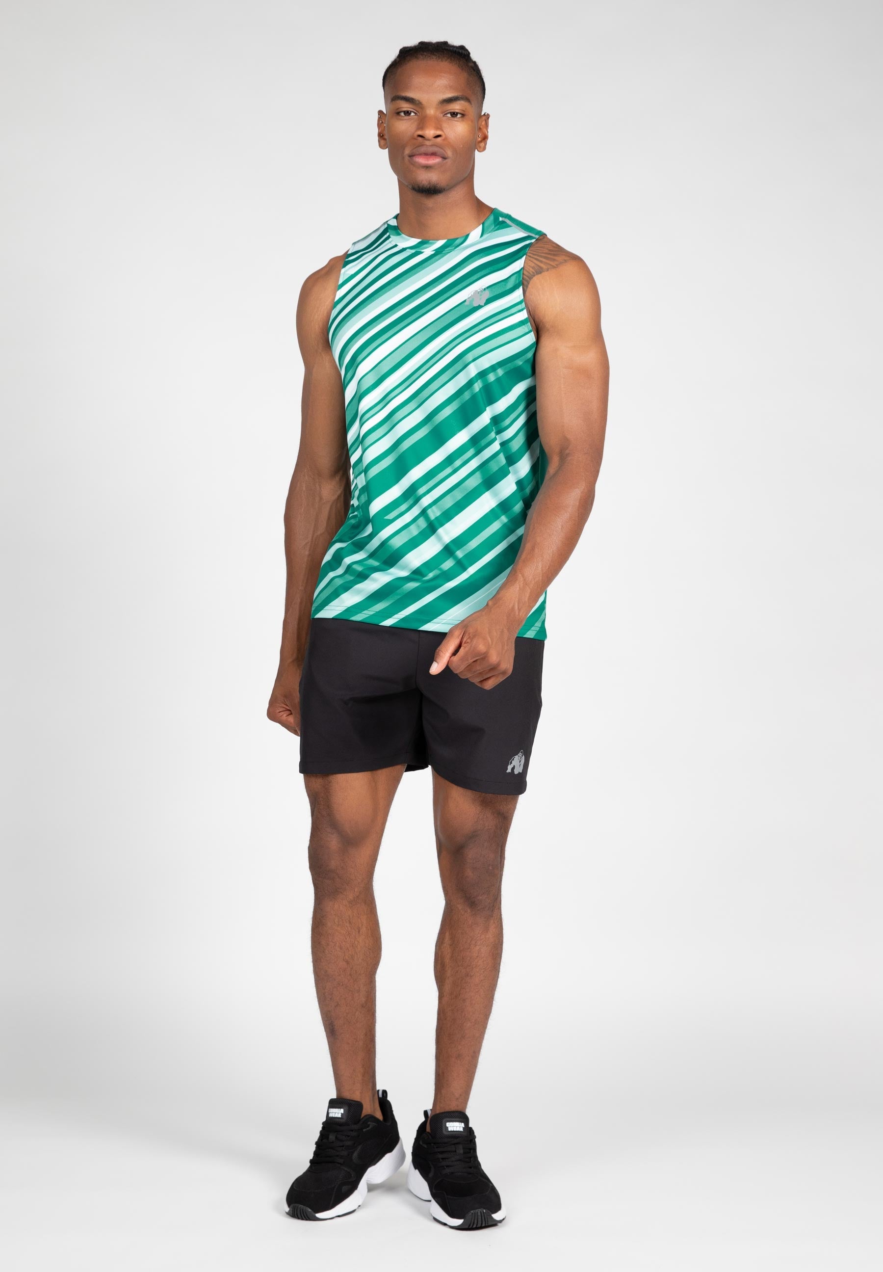 Gorilla Wear Easton Tank Top - Groen/Wit
