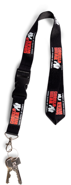 Gorilla Wear Eloy Lanyard Keycord - Zwart/Rood