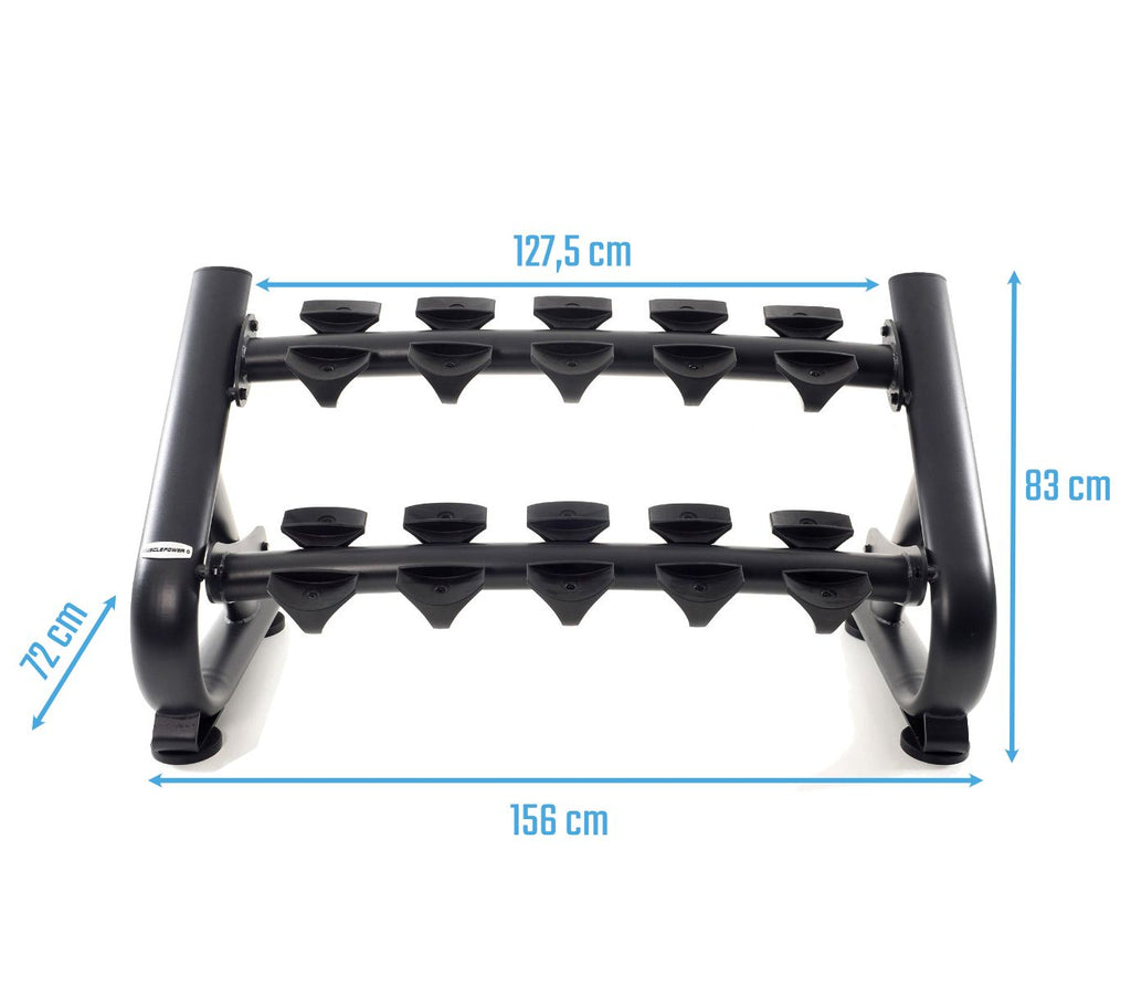 Muscle Power Dumbbellrek voor 5 Sets Deluxe