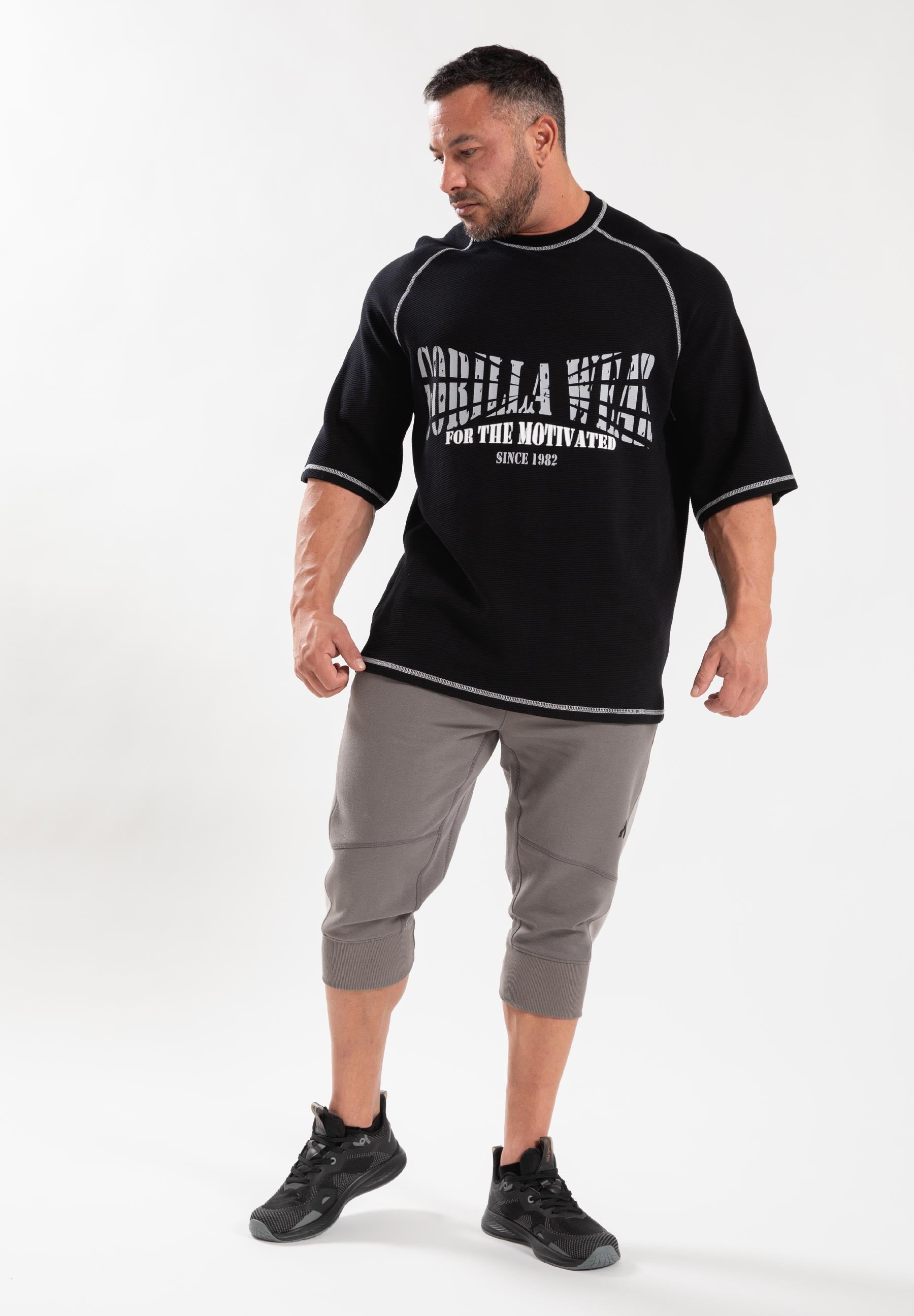 Gorilla Wear Finley Oversized T-shirt - Zwart/Grijs
