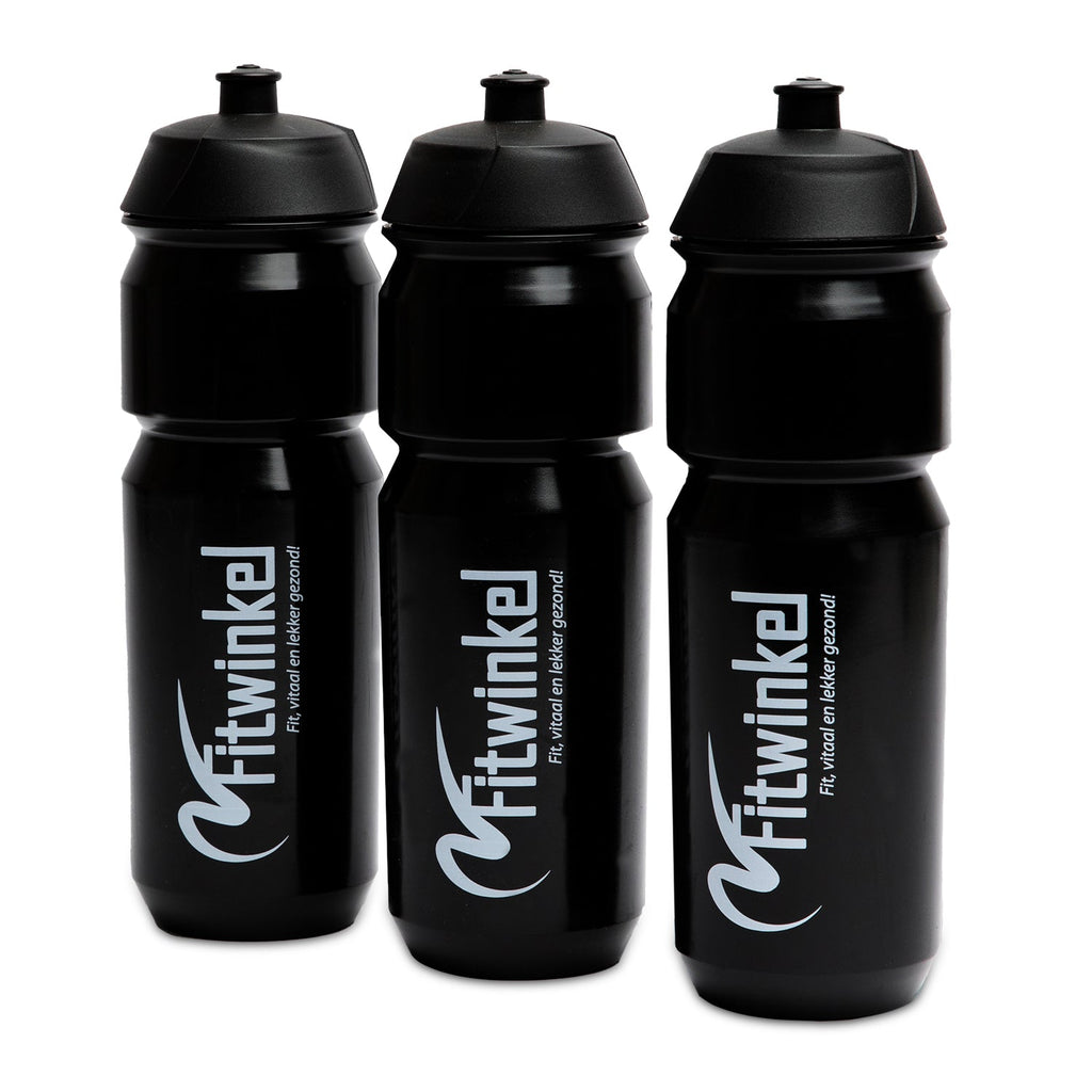 Fitwinkel Bidon - 750 ml - Zwart