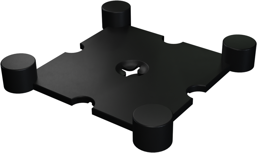 Flow Fitness Hoekprofiel Rubberen Tegel Met Waterdichte SBR-Laag - 20 x 20 x 2 cm