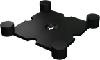 Flow Fitness Hoekprofiel Rubberen Tegel - 20 x 20 x 2 cm