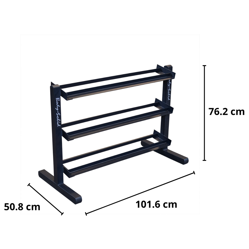 Body-Solid GDR363B 3-Laags Dumbbell Opbergrek