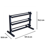 Body-Solid GDR363B 3-Laags Dumbbell Opbergrek