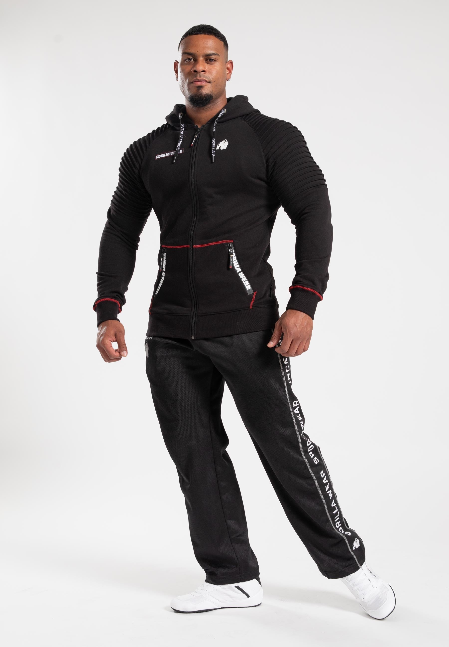 Gorilla Wear Georgia Vest met Capuchon - Zwart