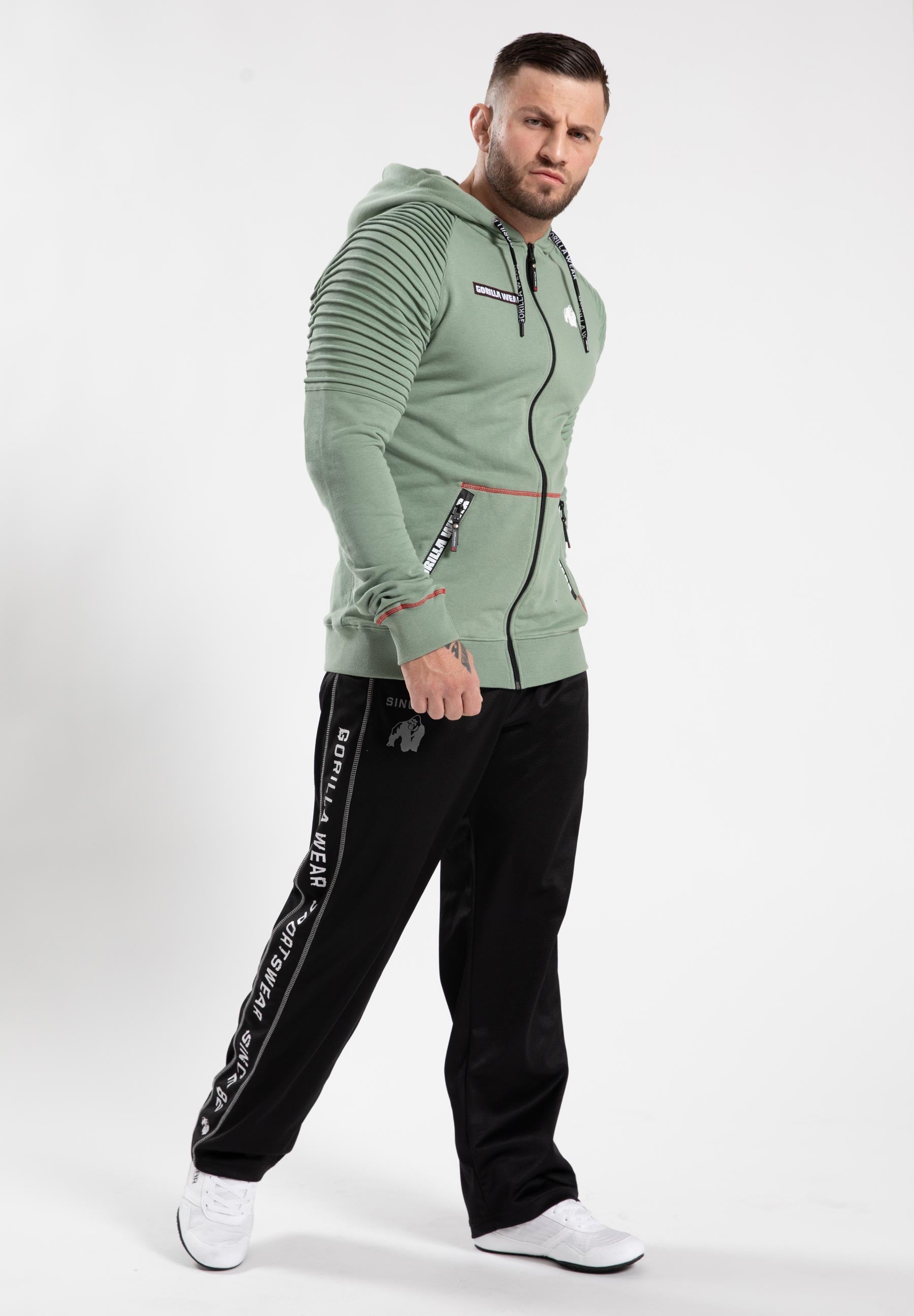 Gorilla Wear Georgia Vest met Capuchon - Groen