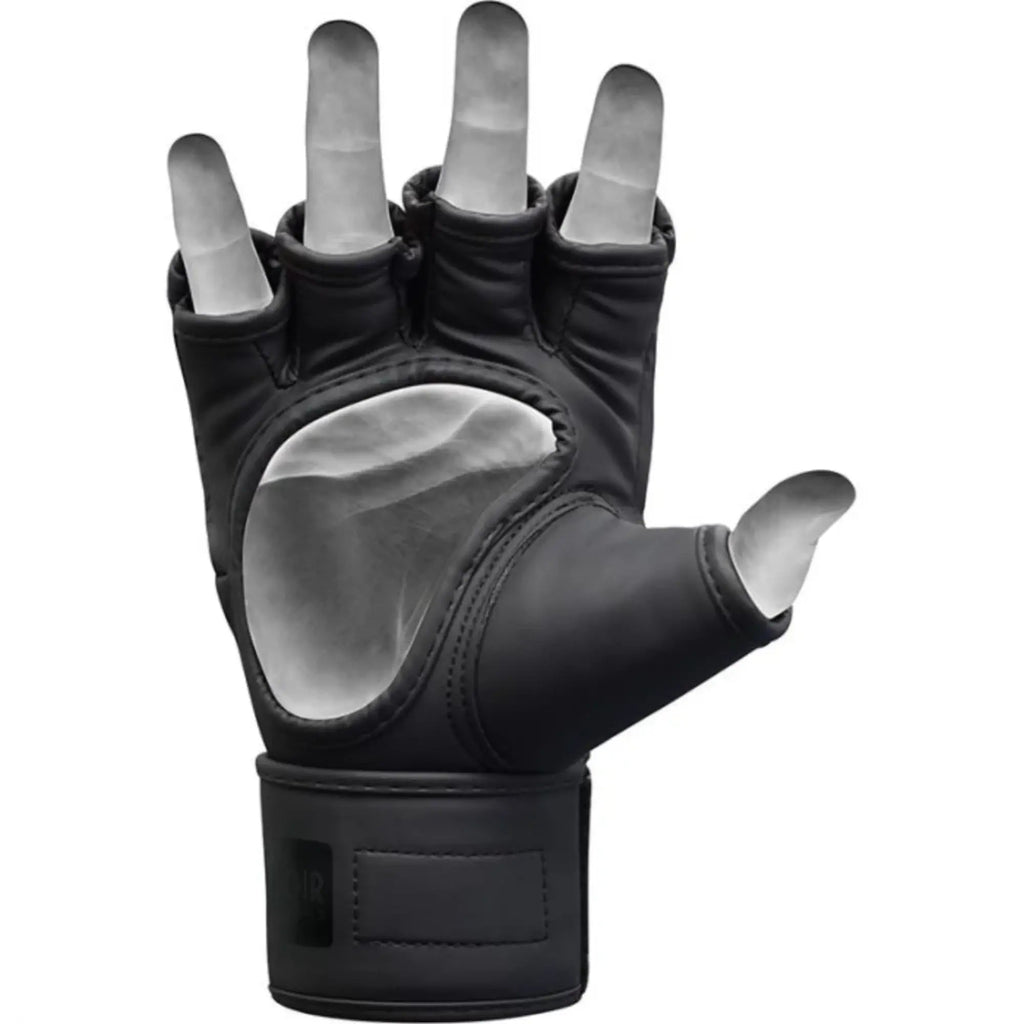 RDX Sports F15 Noir MMA Grappling Gloves - Zwart