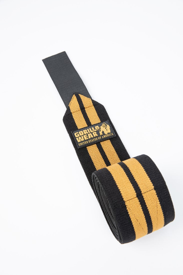 Gorilla Wear Knee Wraps - Zwart/Goud