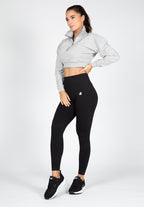 Gorilla Wear Ocala Cropped Half-Zip Sweatshirt - Grijs