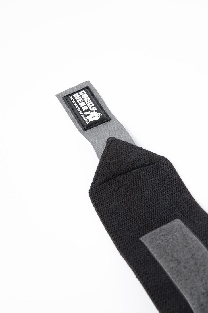 Gorilla Wear Basic Wrist Wraps - Zwart/Grijs