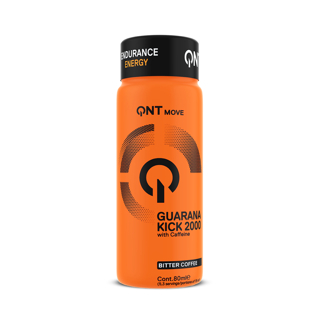 QNT Guarana Kick 2000 mg - Bitter Coffee - 12 x 80 ml