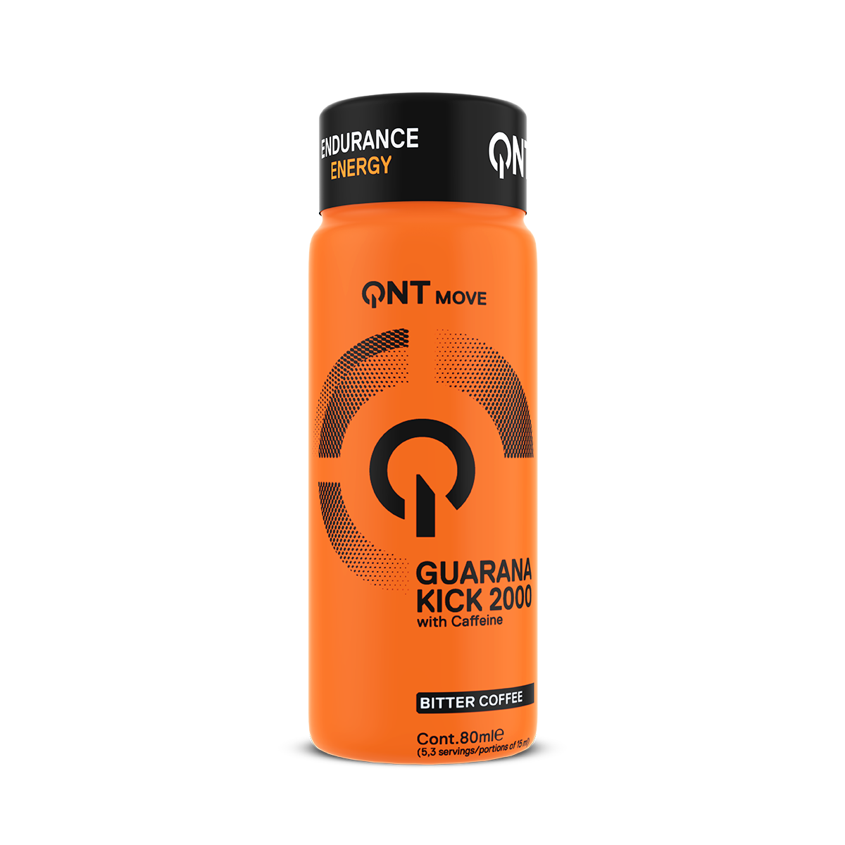 QNT Guarana Kick 2000 mg - Bitter Coffee - 12 x 80 ml