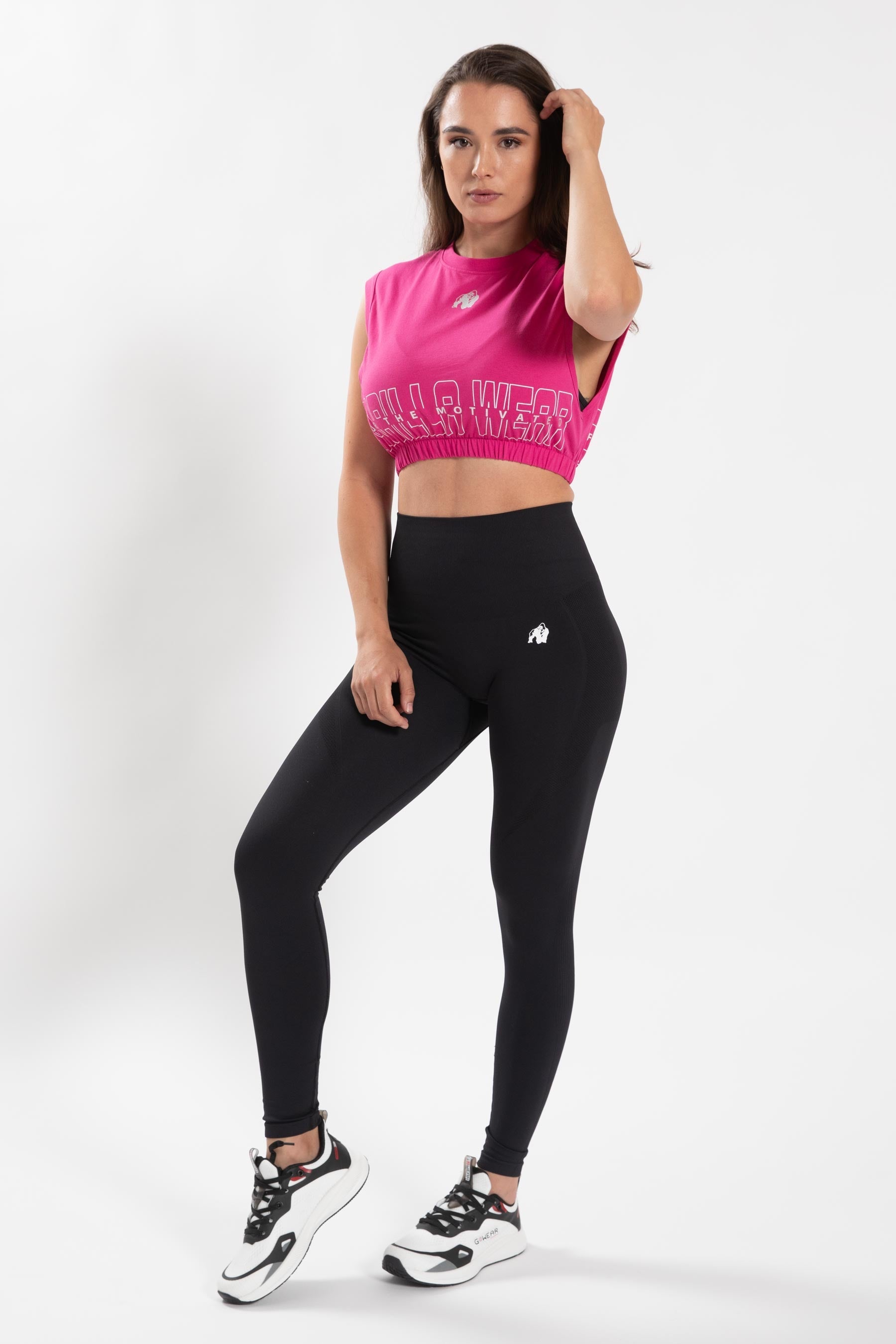 Gorilla Wear Albion Oversized Crop Top - Roze