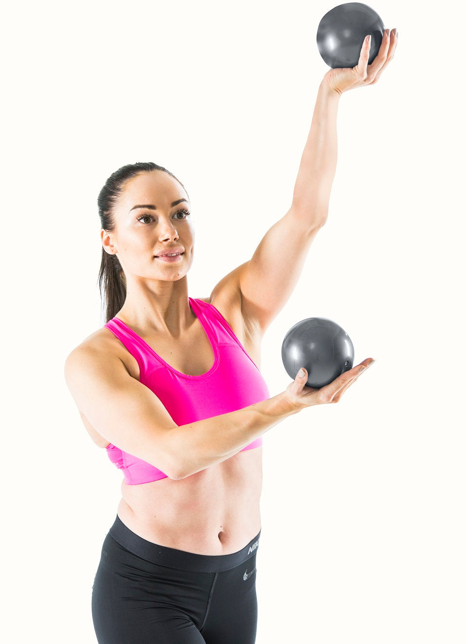 Gymstick Yoga Ballen - 2 x 1 kg - Zwart