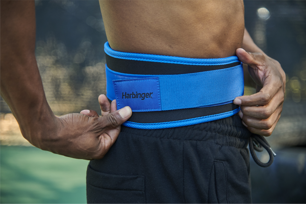 Harbinger Foam Core Lifting Belt - 4,5 inch - Unisex - Blauw