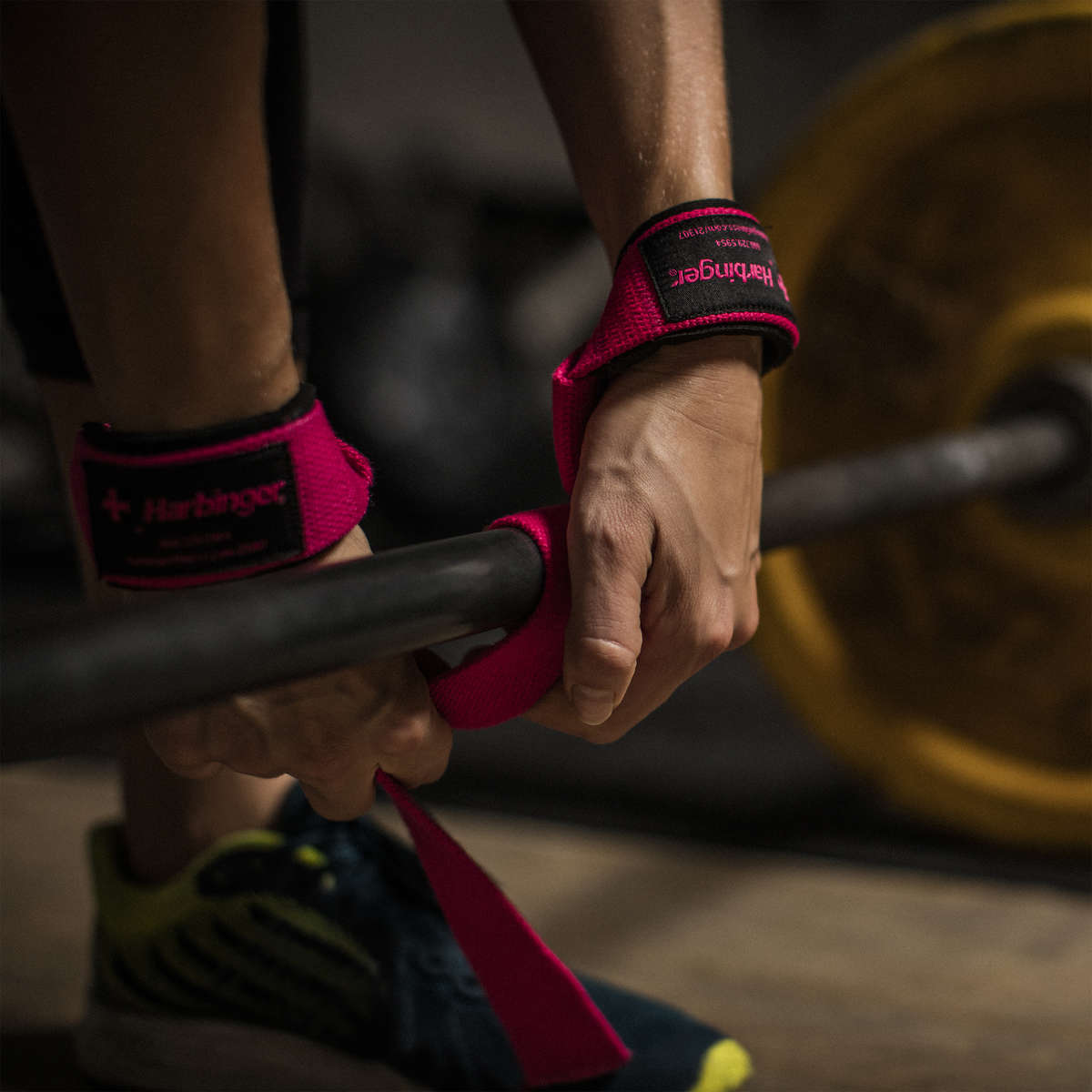 Harbinger Padded lifting strap roze