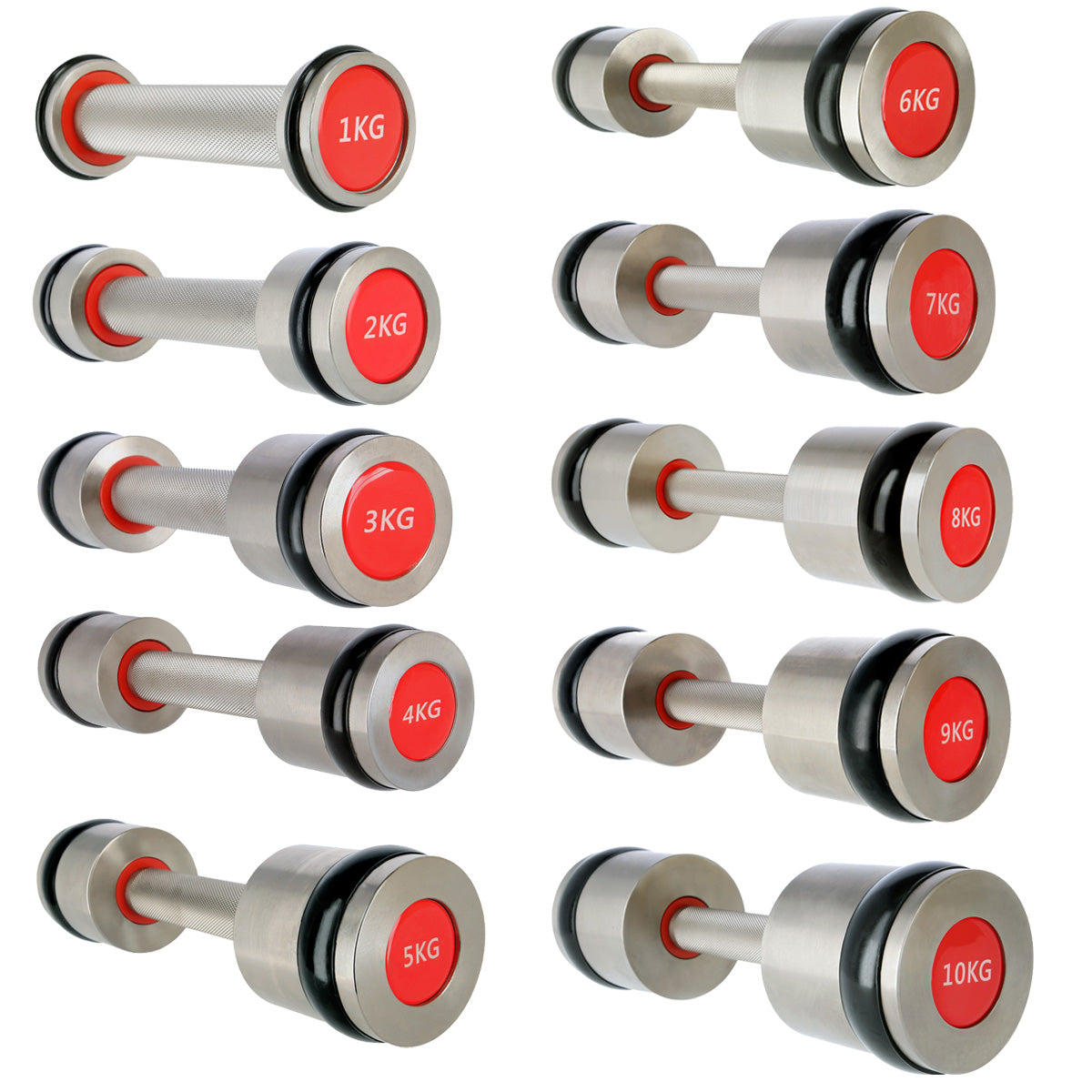 HMS Chroom Dumbbell Set - 2 x 9 kg
